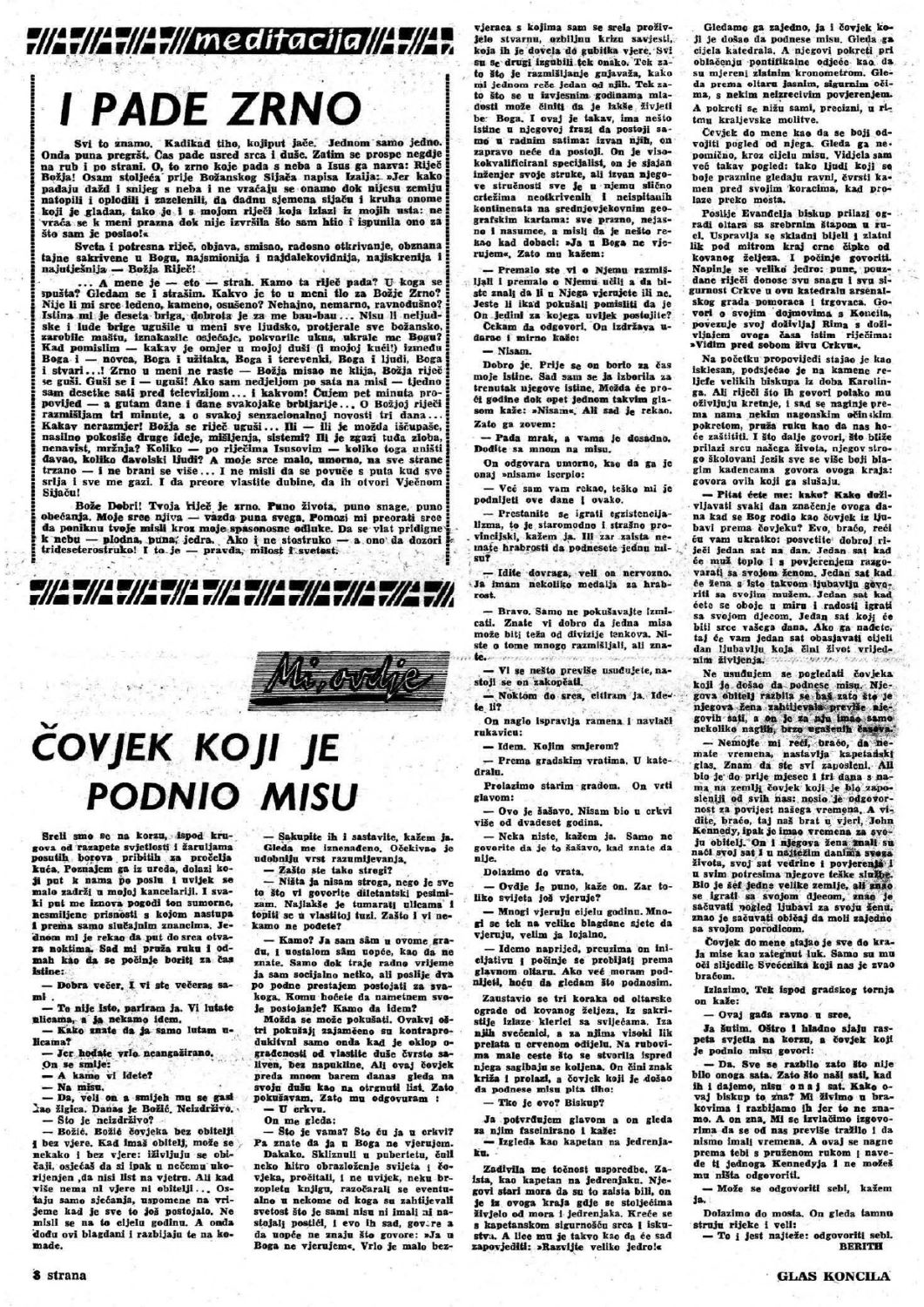 3 Covjek koji je podnio misu