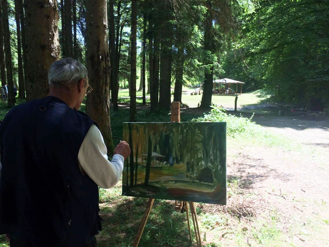 Umjetnik na djelu naturART
