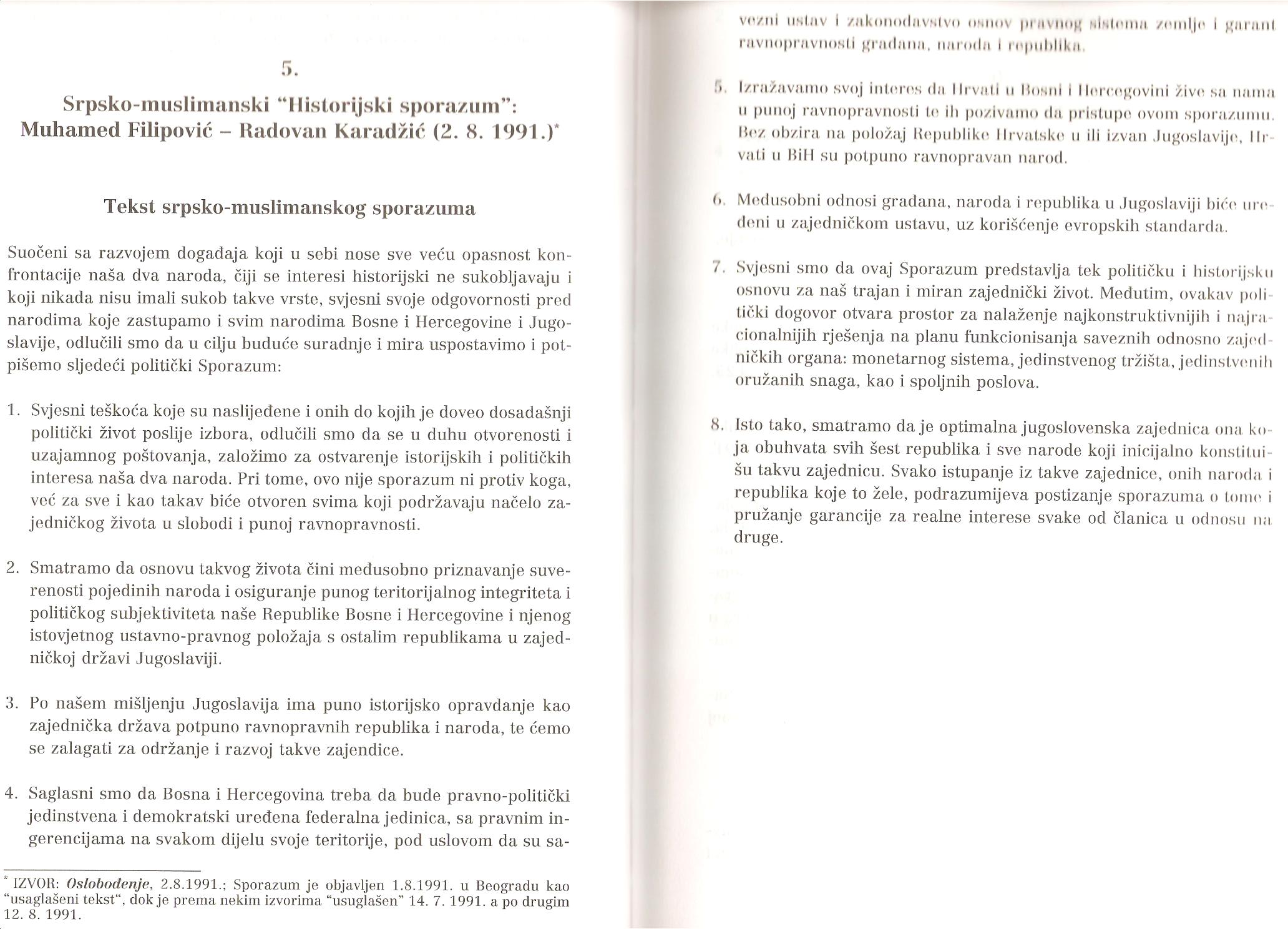 Sporazum Filipovic Karadzic