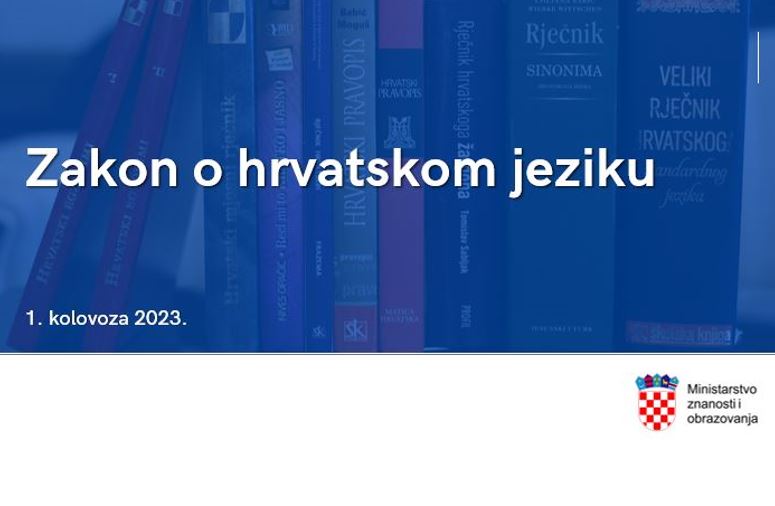 Zakon o hrvatskom jeziku 2 savjetovanje