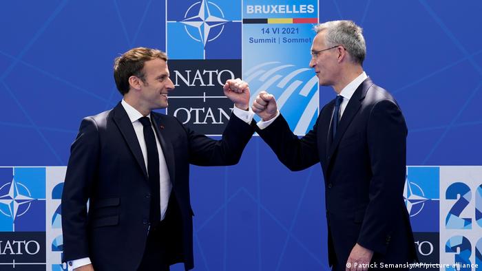 Macron i Stoltenberg