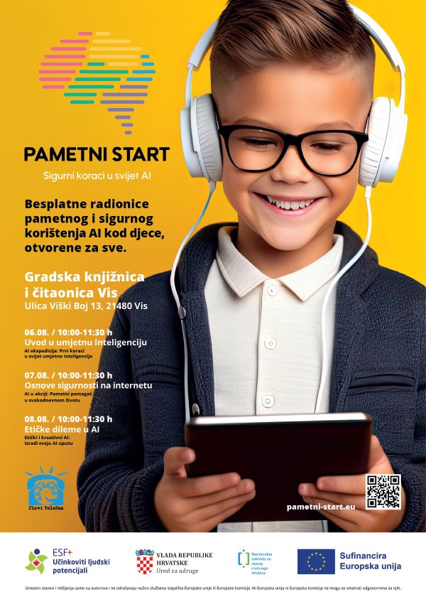 PAMETNI START Plakat Knjiznica Vis web