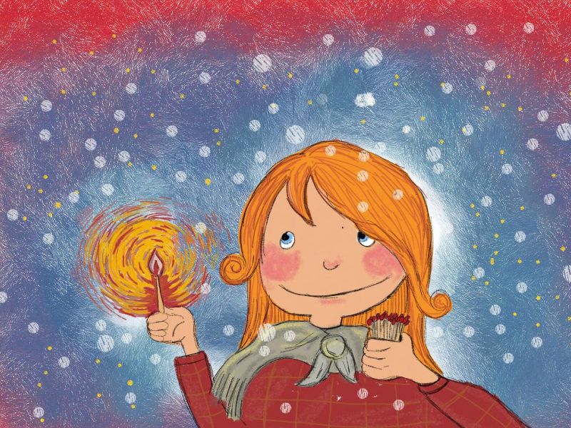 djevojčica sa sibicima