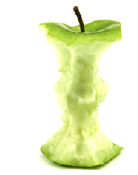 eaten apple