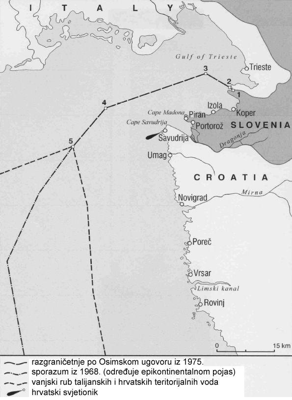 Savudrija - karta razgraničenja