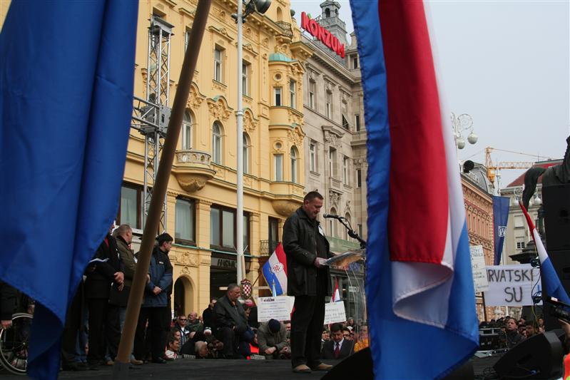 Braniteljski prosvjed u Zagrebu 26. veljače 2011.