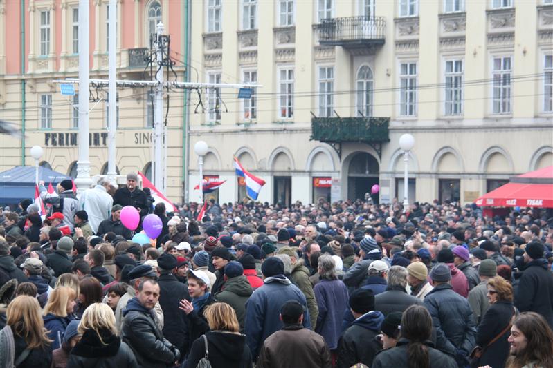 Braniteljski prosvjed u Zagrebu 26. veljače 2011.