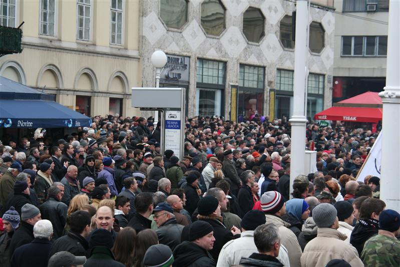 Braniteljski prosvjed u Zagrebu 26. veljače 2011.