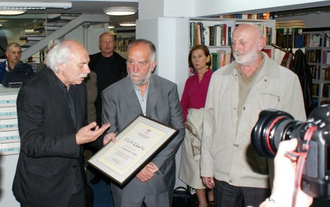 Slobodan Lang - primanje povelje