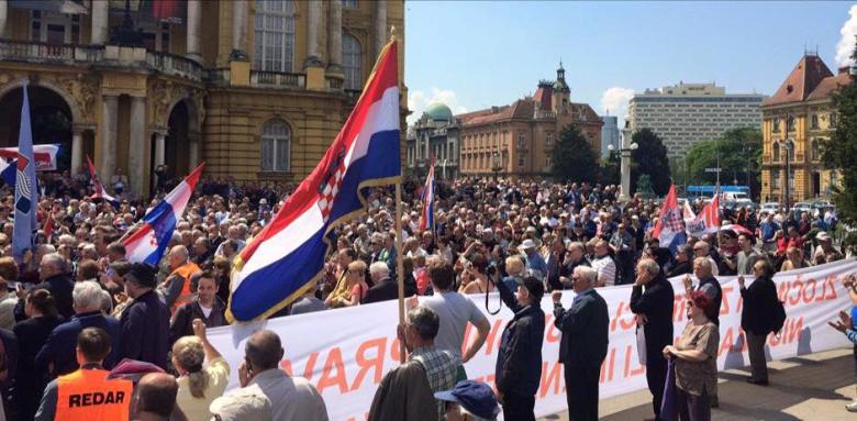 prosvjed Krug za trg 7 5 2016