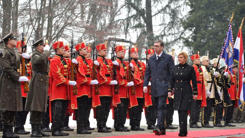 Kolinda Grabar Kitarović i Aleksandar Vučić